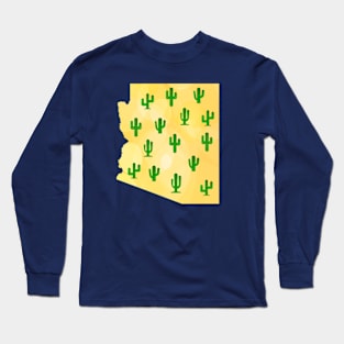 Arizona Desert Sun and Cactus Long Sleeve T-Shirt